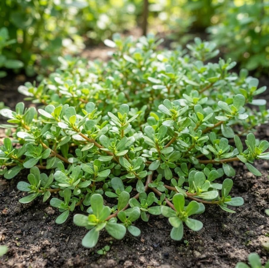 Purslane Herb Live Plant, Yellow Flowers Ground Cover Heirloom Purslane Plant Live Creeping Succulent, 4 Inc Pot - Image 5