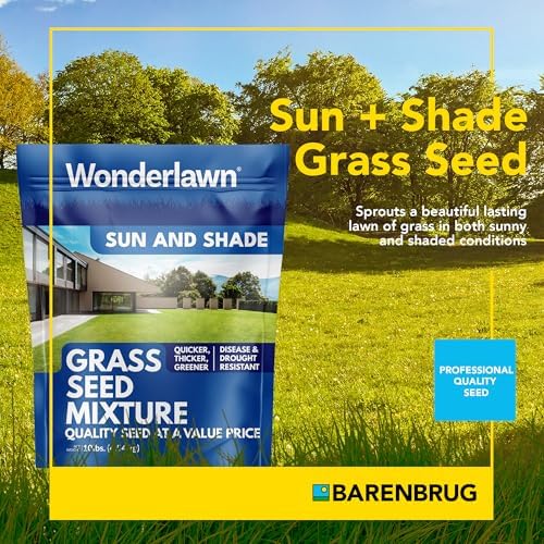 Barenbrug Wonderlawn Sun and Shade Grass Seed Mix for Lawn Care and Landscaping, 10 lbs. Bag - Image 2
