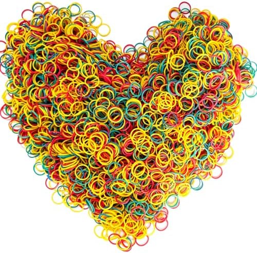 AIWOQI Rubber Bands mini 2000pcs Samll Elastic Bands Office Supplies - Image 3
