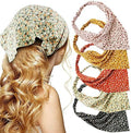 TOBATOBA Floral Hair Scarf Headband 5 Pcs Hair Bandanas Chiffon Boho Headbands for Women Elastic Head Bandana for Women Girls Hair Accessories by TOBATOBA