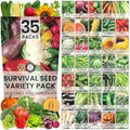 35 Vegetable Seed Packets | Survival Variety Pack | 2026 Season | Individually Packed Vegetables, Herbs and Fruits | Emergency Seed Vault for Doomsday Prepping | by Family Sown by FamilySown