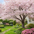 Set 2 Cherry Blossom Trees for Planting, Hardy Ornamental Flowering Cherry Tree in Home Garden, 5-10 Inch Tall, 2.5 Inch Pot, Dormant in Winter by HARINI