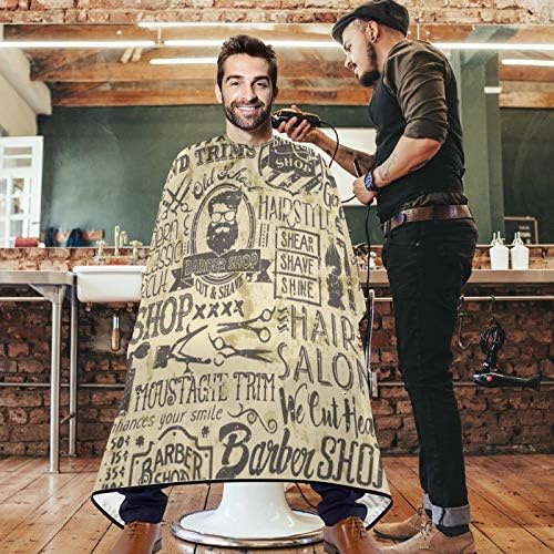 visesunny Professional Barber Cape Polyester Hair Cutting Salon Cape Apron Anti-Static Beard Bib Grooming Apron - Image 2