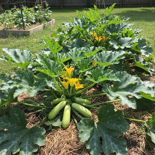 30 Zucchini Seeds for Planting, Bush-Type Green Summer Squash - Image 2
