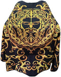 Pelocapa Barber Cape for Men Hair Cutting Salon Cape with Snap Closures Waterproof Professional Large Barber Hairdresser Cape- 63”× 56”(Gold Leader) by Pelocapa