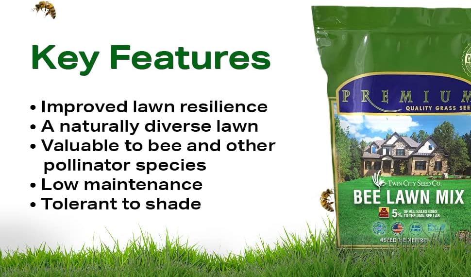 Bee Lawn Seed Mixture, 25 lb - Image 4