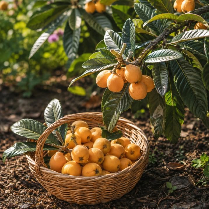 Yellow Loquat Plant Live for Planting, Golden Loquat Fruit Tree for Outdoor and Home Garden, 4-6 Inch Tall in 4 Inch Pot - Image 4