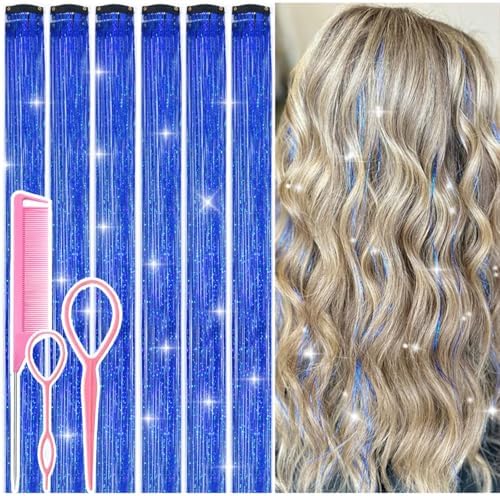 Hair Tinsel Clip in Blue Fairy Hair Tinsel Kit by Rootoofocusesonthesecretstoenhancingwomensbeauty