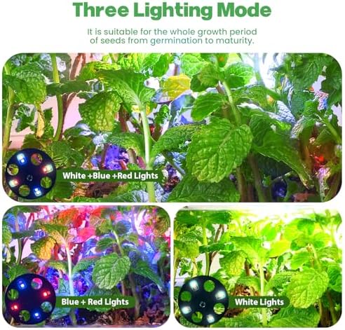Seed Starter Trays with Grow Lights, 72 Cells Seed Starter Kit with Lights, 3 Lighting Mode, 4 Timing Set, Germination Kit for Seed Starting Trays, Seedling Starter with High Humidity Control Domes - Image 2