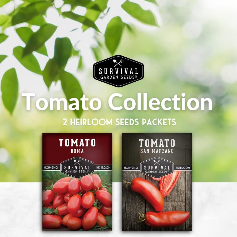 Paste Tomato Seed Variety Pack Collection - Roma and San Marzano - Image 2