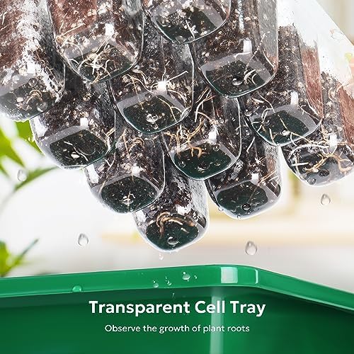 MIXC 10 Pack Seed Starter Tray, 120Cell Stater Kit with Humidity Dome Green - Image 5