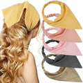 TOBATOBA Lattice Hair Scarf Headband 5 Pcs for Women Girls - Chiffon Head Kerchief Elastic Bandana Hair Accessories by TOBATOBA