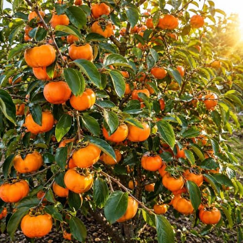 American Persimmon Tree Live Plants, 6-12" Tall Well Rooted in Quart Pot, Cold-Hardy American Native Fruit Tree, Dormant Plant (No Ship to CA) - Image 2