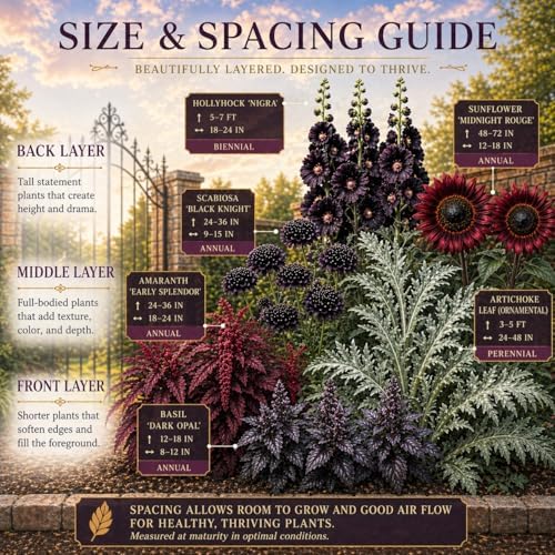 Gothic Garden Seed Collection, 6 Open-Pollinated Flower & Foliage Varieties - Image 6