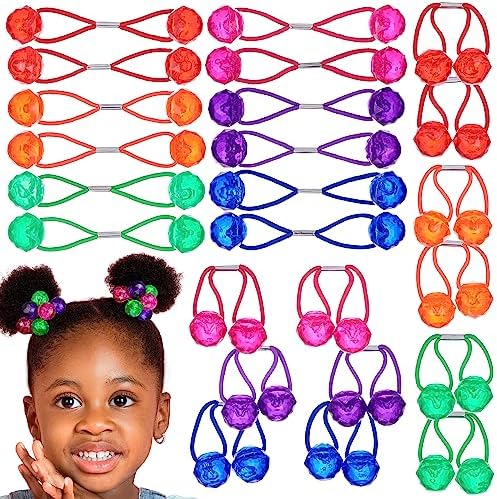 24pc Ponytailers Ponytail Balls Hair Elastics, 16mm-Value Pack by Expressions