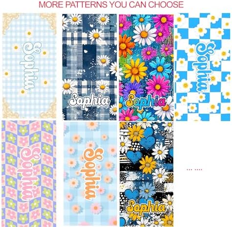 JML Personalized Beach Towel with Name, Custom Flower Beach Towel, Customized Microfiber Pool Towel, Quick Dry & Absorbent Swim Towel for Adult,Mother's Day, Birthday, Summer Holiday,Vacation - Image 2