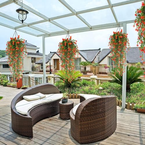 RECUTMS Faux Hanging Plants Draping Greenery Artificial Vines for Outdoors - Image 6