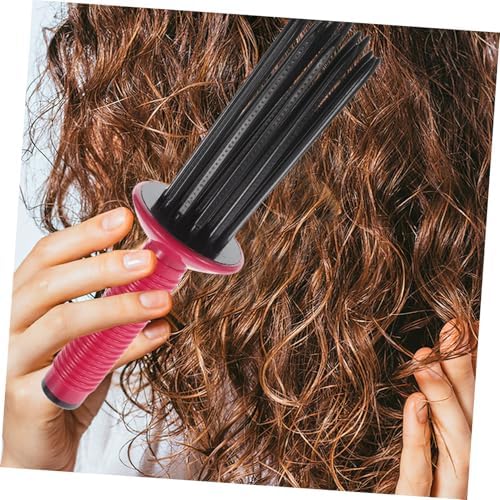 Curly Hair Detangling Brush Anti Slip round Plastic Styling Comb - Image 5
