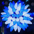 88FT 110 LED C9 Christmas Lights Outdoor Blue White Christmas Outdoor Light by Minetom