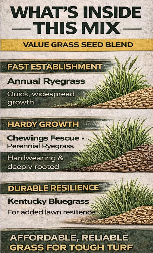 50 LB Value Turf Grass Seed Balanced Blend - Image 3