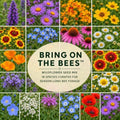 Wildflower Seeds for Bees & Pollinators – Bring On the Bees™ – 18-Species Mix with Coneflower, Blue Flax, Bergamot & Coreopsis – 4 oz Covers 750 Sq Ft – Paper Street Perennials® by PaperStreetPerennials