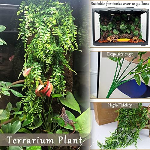 Fake Reptile Plants for Terrarium, Bendable Snake Climbing Vine - Image 5