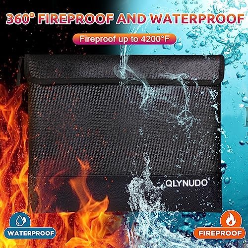 4200°F Fire Proof Bag for Documents, Waterproof Safe Pouch for Cash - Image 5