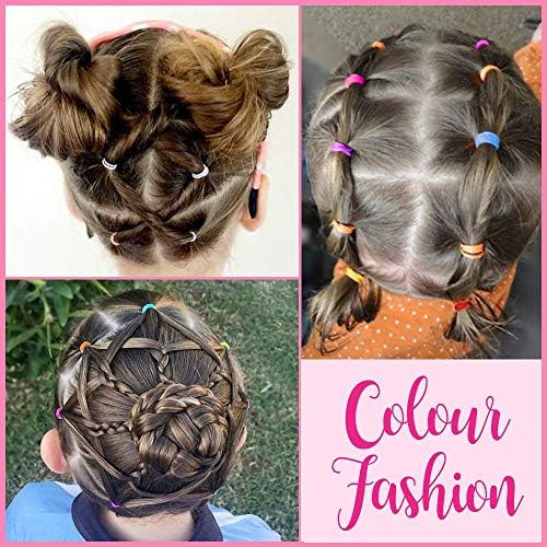 Hair Accessories for Girls, Girls Accessories, Ties Women Elastic Bands Ponytail Holders Rubber Barettes Ropes Girs (780PCS), red, blue, green, pink, black, purple, yellow, orange - Image 6