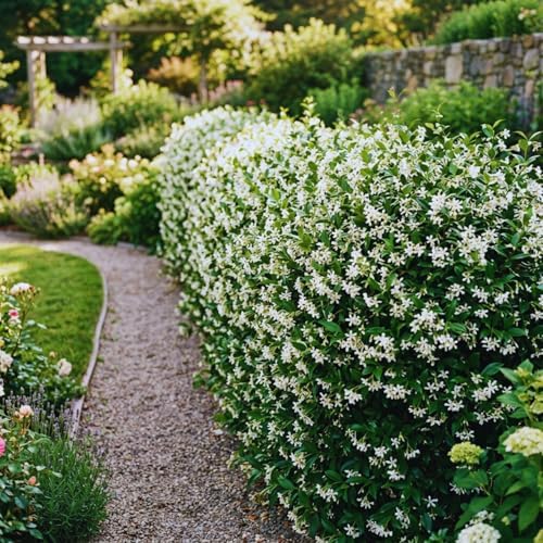 White Star Jasmine Flower Live Plant, Flower Vine, 5-7 Inch Tall - Image 2