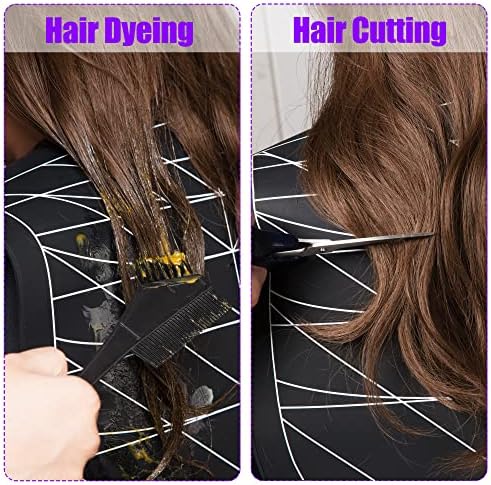 Hair Dye Collar, Salon Hairdressing Hair Cutting Cape, Styling and Hair Cutting Salon Supplies, Waterproof Silicone Neck Guard, Perfect for Home and Professional Hair Coloring (Black) - Image 2