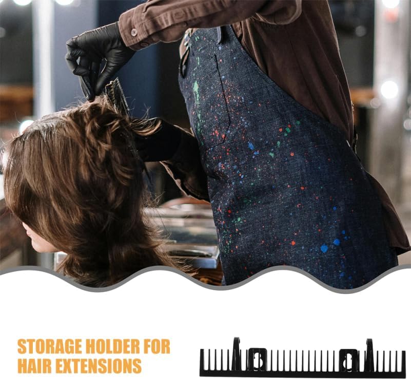 2pcs Portable Hair Extension Holder No-drill Hair Rack for Salon Organization Storage for Bundles Effortless Accessory Organizer for Extensions and Styling Tools - Image 3