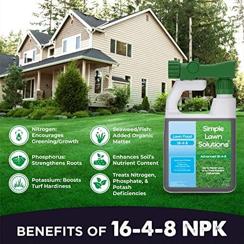 Advanced 16-4-8 Balanced NPK - Lawn Food Quality Liquid Fertilizer - Spring & Summer Concentrated Spray - Any Grass Type - Simple Lawn Solutions (32 Ounce) - Image 2