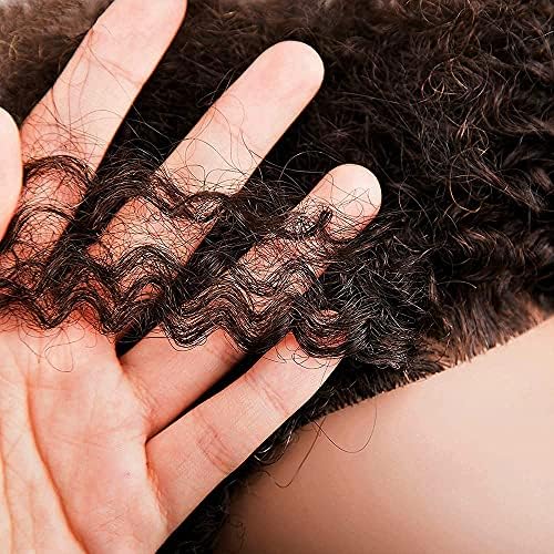MORRIS 10 Inch Human Hair Mannequin Head, Kinky Curly, with Clamp Stand - Image 4