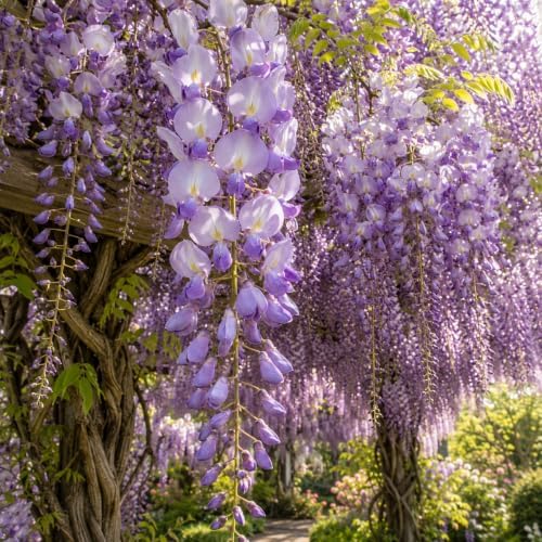 American Purple Wisteria Live Plant in 2.5 Inch Pot | 12-24 Inch Tall | Fast Growing Starter Plant | Easy-Care Climbing Vine for Landscapes, Fences & Outdoor Garden Décor - Image 6