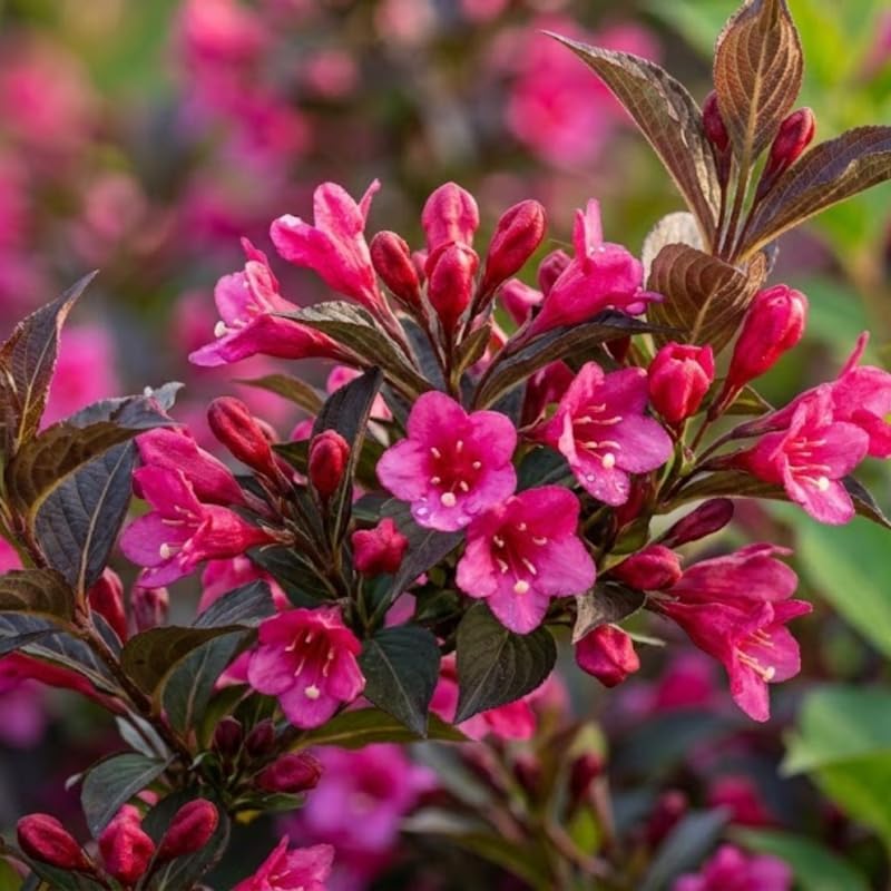 Pink Blossom Weigela Florida Live Plant, Quart Pot, Vigorous Flowering Shrub for Pollinator Gardens and Yards - Image 6