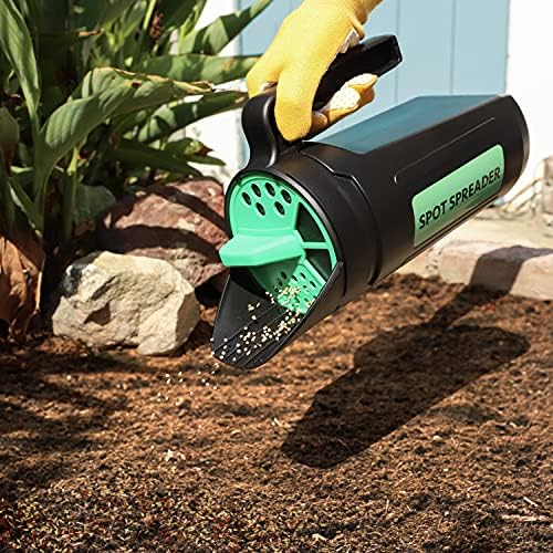 Hand Spreader Shaker for Seed, Salt, De-Icer, Ice Melt, Earth Food and Fertilizer - Multiple Opening Sizes for Any Need - Up to 80 Oz - Image 3
