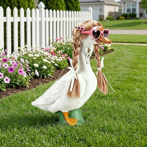 3 Styles Porch Goose Wig Set for 17/23 Inch Lawn Goose Statue - Image 6