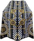 Pelocapa Barber Cape for Men Hair Cutting Salon Cape with Snap Closures Waterproof Professional Large Barber Hairdresser Cape- 63”× 56”(Gold Pattern) by Pelocapa