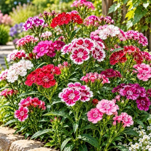 Dianthus Seeds for Planting, Dianthus chinensis L., Heirloom Non-GMO China Pink Flower Seeds, High Germination Colorful Garden Flower for Borders Containers and Cottage Gardens, 2000 Count - Image 6
