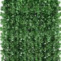 360 Feet 48 Pack Fake Greenery Hanging Garland, Ivy Leaf Plants, Vine Leaves, Fake Flowers Foliage for Bedroom Garden Wall Decor by ZYIGYI