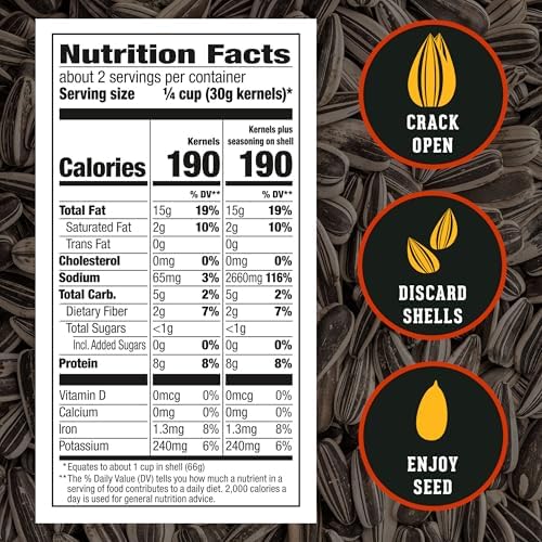 DAVID Jumbo Sunflower Seeds, Cracked Pepper Flavor, 5.25 oz. - Image 2