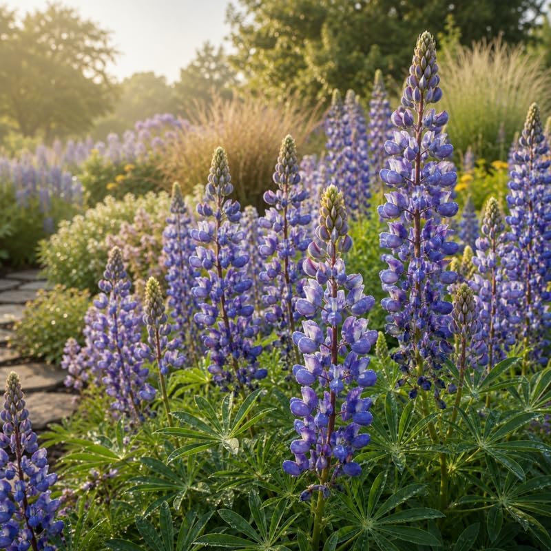 Wild Lupine Live Plant, 4-6" Tall in 4" Pot, Grow Robust, Easy to Care Vibrant Blue Flowers for Pollinator Gardens - Image 5