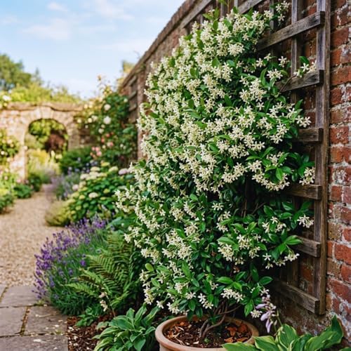 White Star Jasmine Flower Live Plant, Flower Vine, 5-7 Inch Tall - Image 4