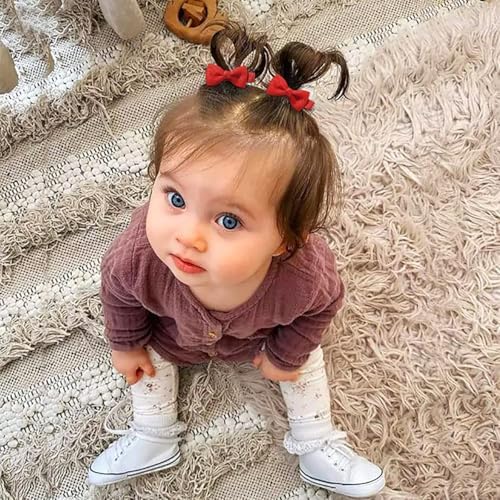 Baby Hair Clips 60 Pieces 30 Colors in Pairs Baby Girls Fully Lined Bows Hair Pins Tiny 2" Hair Bows Alligator Clips for Girls Infants Toddlers - Image 3