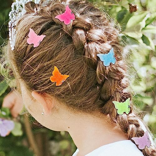 100 Pieces Assorted Color Butterfly Hair Clips, Beautiful Mini Butterfly Hair Clips Hair Accessories for Women and Girls (Jelly color) - Image 6