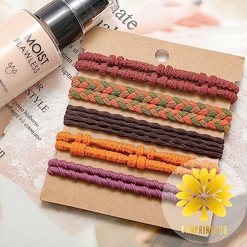 KANPRINCESS Hair Tie Bracelet, 10Pcs Boho Hair Ties For Girls and Women, Elastic Hair Ties, Hair Bands For Ponytails, Ponytail Holder For Daily Life, Sport, Cooking, Working - Image 7