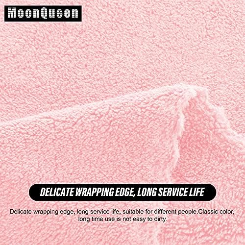 MOONQUEEN Ultra Soft Premium Washcloths Set - 12 x 12 inches - 24 Pack - Quick Drying - Highly Absorbent Coral Velvet Bathroom Wash Clothes - Use as Bath, Spa, Facial, Fingertip Towel (Pink) - Image 7