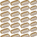 WILLBOND 30 Pcs Wig Clips Hair Extensions, 9-Teeth 32 Mm, Light Brown by Willbond+Technology+Limited