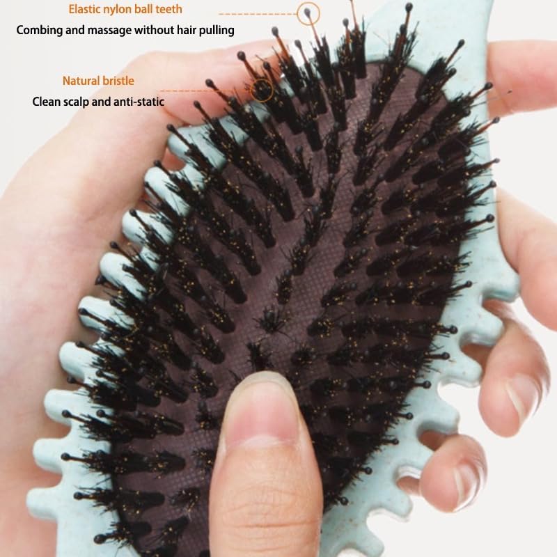 Curly Hair Brush,Curl Defining Brush Defining with Side Gear for Combing, Shaping, and Styling Curly Hair, uitable for all hair types, for both men and women(Pink) - Image 4