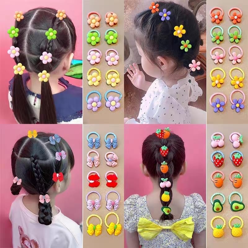 ALTALIVA 100Pcs Baby Hair Ties Cute Elastic Hairbands No Damage Multicolor Small Ponytail Holders for Baby Girls Toddlers Kids - Image 6